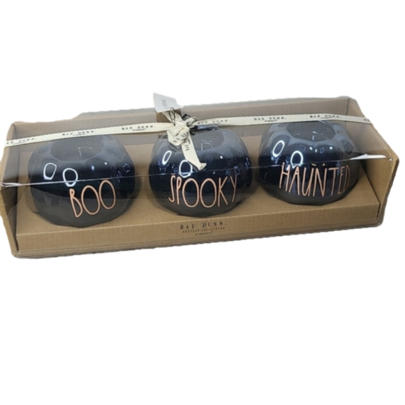 Rae Dunn Other - Rae Dunn Luster Pumpkin Tea Light Holders